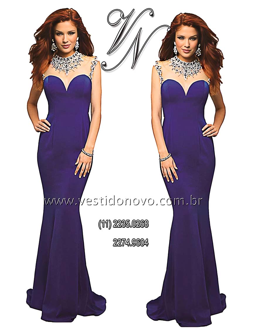 vestido de formatura, azul royal, com brilho e pedraria, zona sul de São Paulo