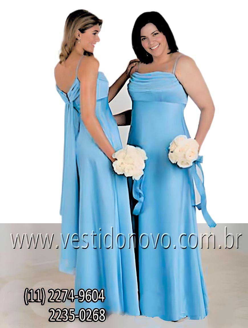 vestido  madrinha de casamento azul serenity,  So Paulo sp - zona sul