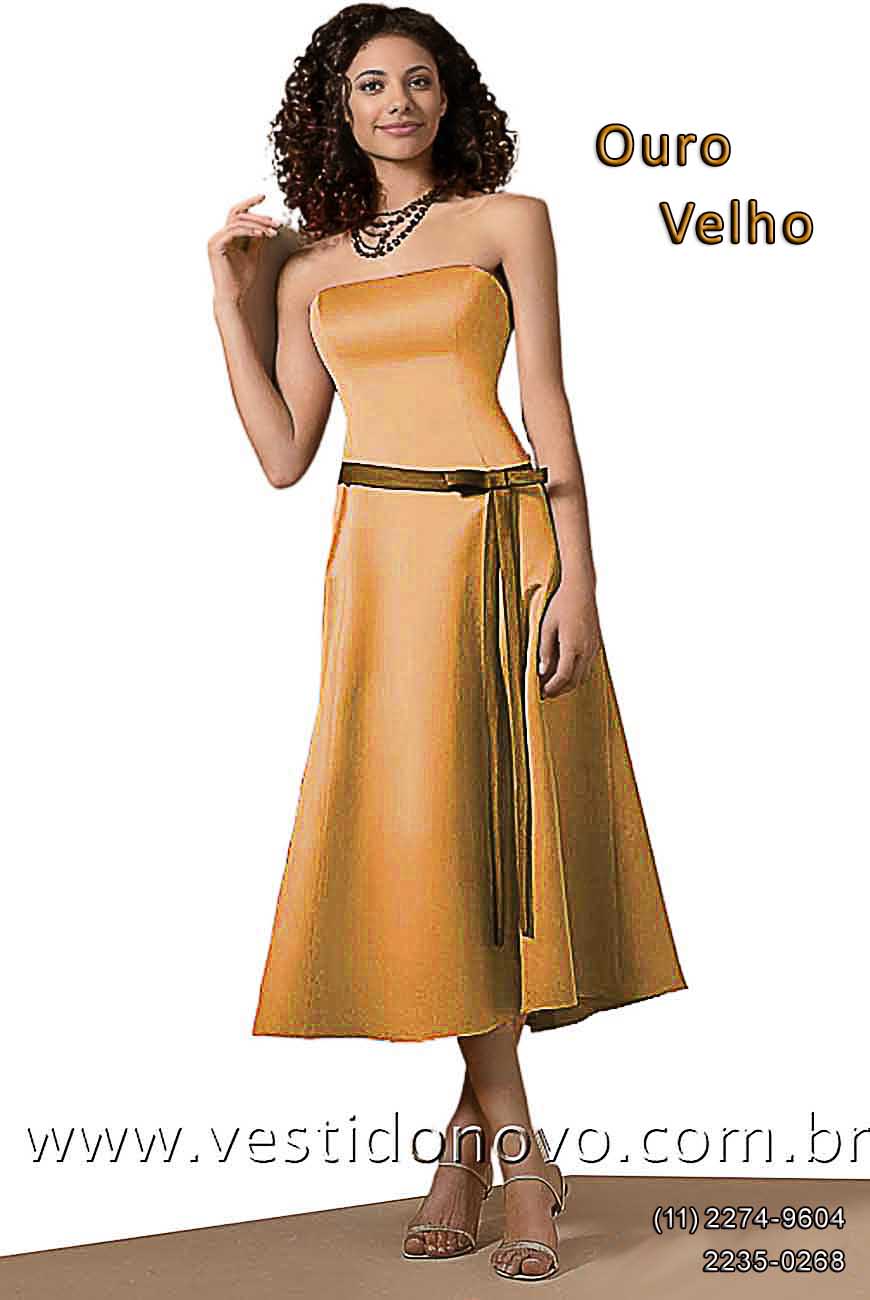 vestido curto, longuete, ouro velho,  So Paulo sp