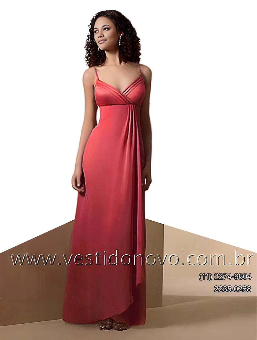 vestido de festa cora,l madrinha de casamento