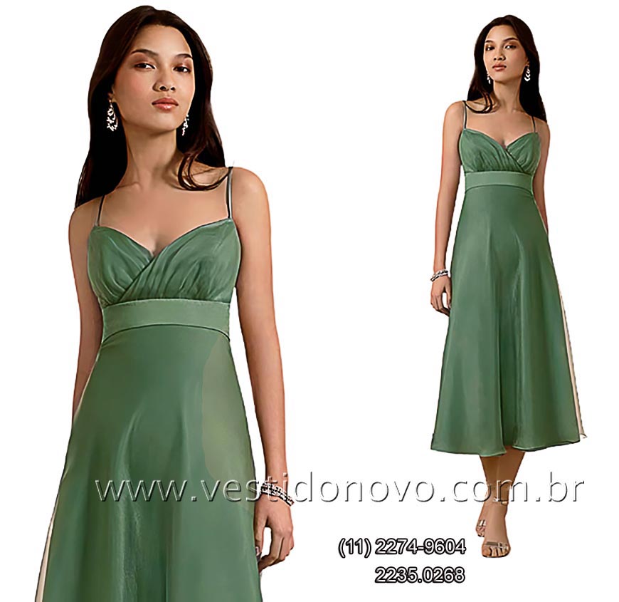 vestido curto e longuete importado verde loja zona sul, aclimao, cambuci, vila monumento, vila mariana, ipiranga, jardim da gloria So Paulo sp - VESTIDO NOVO