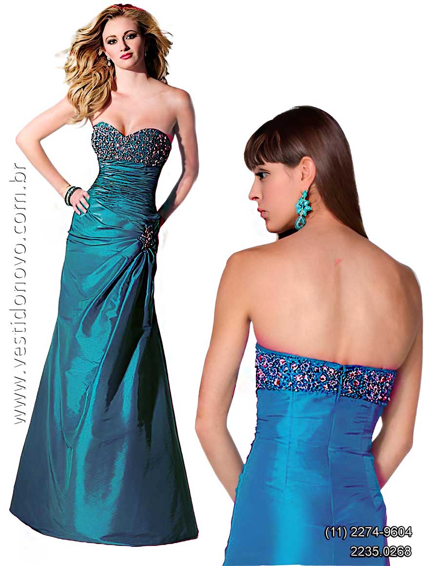 Vestido de festa, azul tiffany,  mae da noiva, plus size, em So Paulo