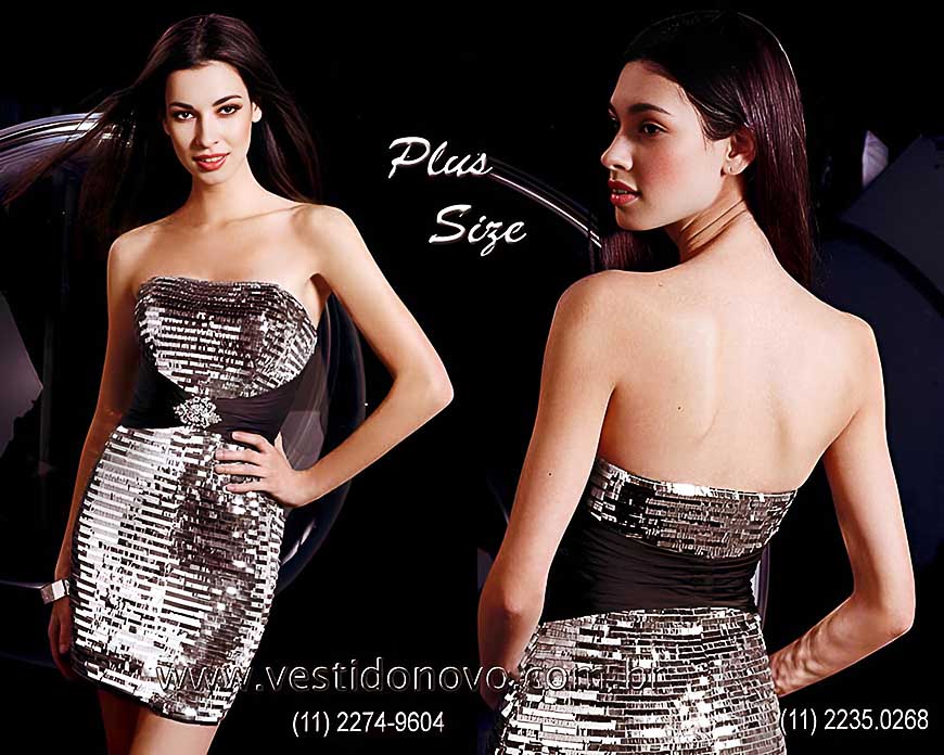 vestido preto e prata  balada para gordinha plus size  São Paulo sp