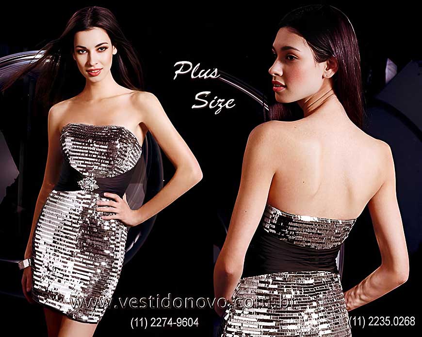 vestido preto e prata  balada para gordinha plus size  So Paulo sp