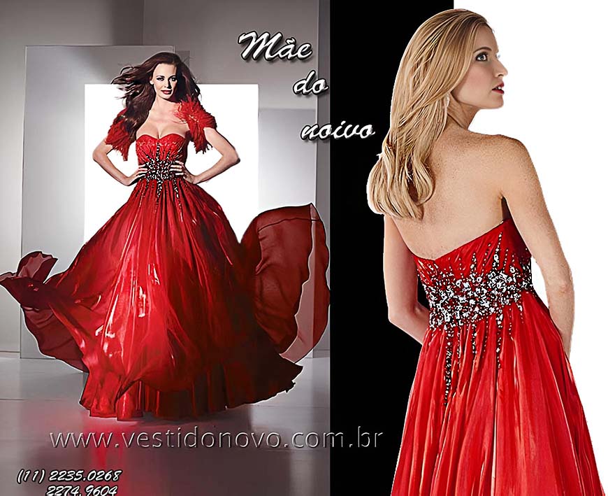 vestido vermelho tamanho grande plus size mãe do noivo,  São Paulo - aclimação