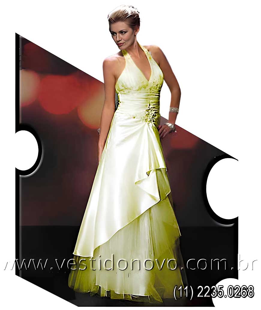 vestido casamento civil em tafeta off whitee, zona sul de So Paulo