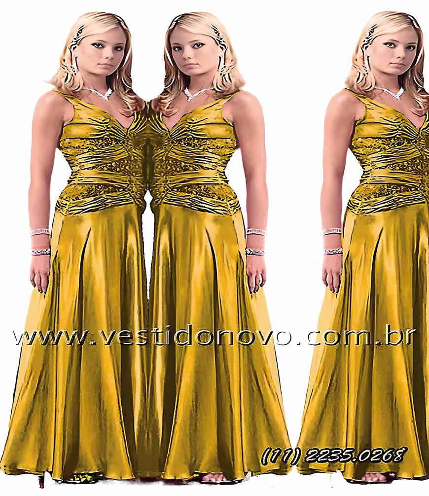 vestido de festa, dourado, plus size, madrinha de casamento eml So Paulo