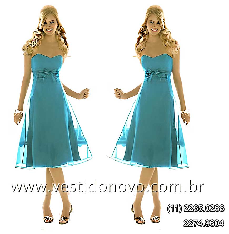 Vestido de festa curto, azul turquesa tamanho grande,  PLUS SIZE , zona sul de São Paulo sp