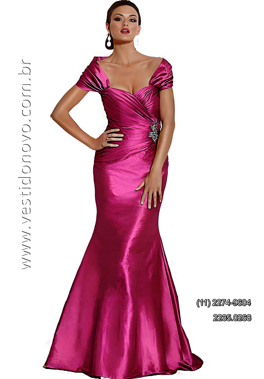 Vestido plus size mae da noiva, pink fuchsial, zona sul de São Paulo
