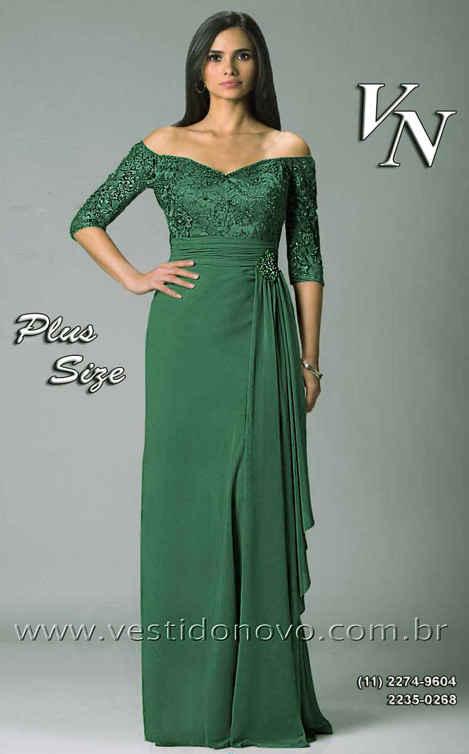 vestidos longos para casamento plus size