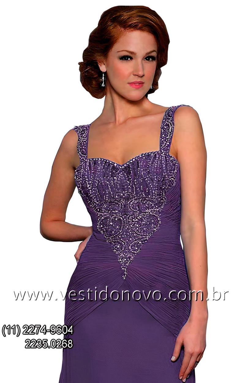 vestido de festa, mae de noiva em lilas - loja em So Paulo