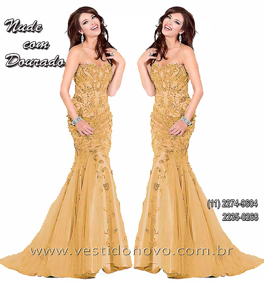 vestido para mae do noivo cor dourado