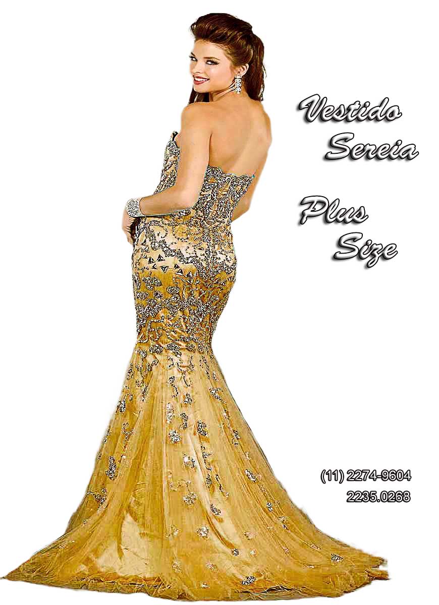 vestido sereia nude com dourado mãe de noiva loja zona sul São Paulo 