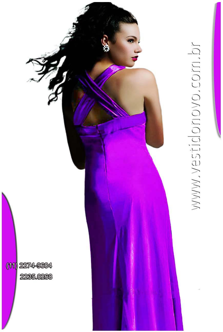  vestido roxo convidada de festa longo loja em So Paulo sp