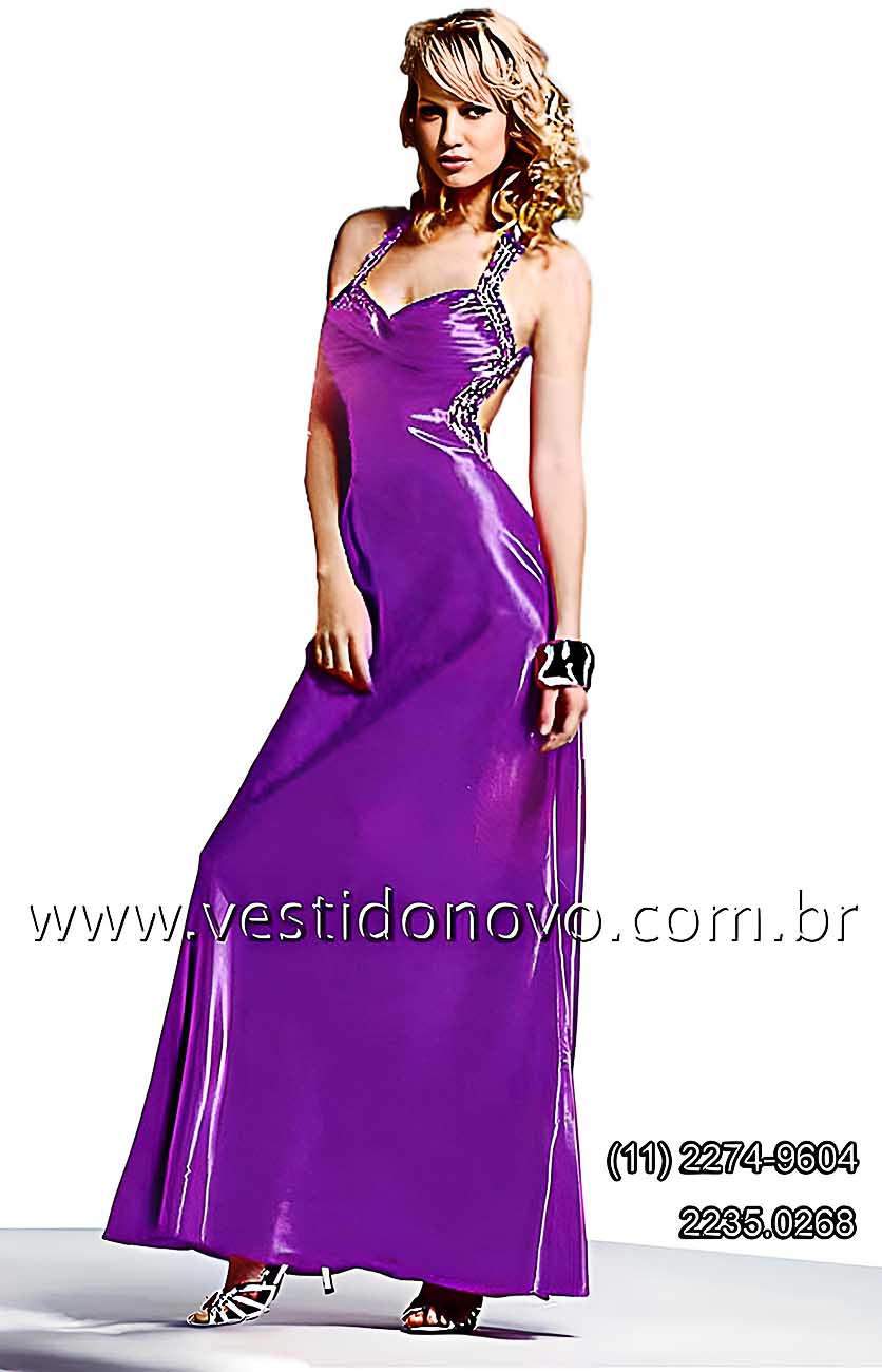 vestido roxo, formatura,  madrinha de casamento com decote e costas cavadas, zona sul