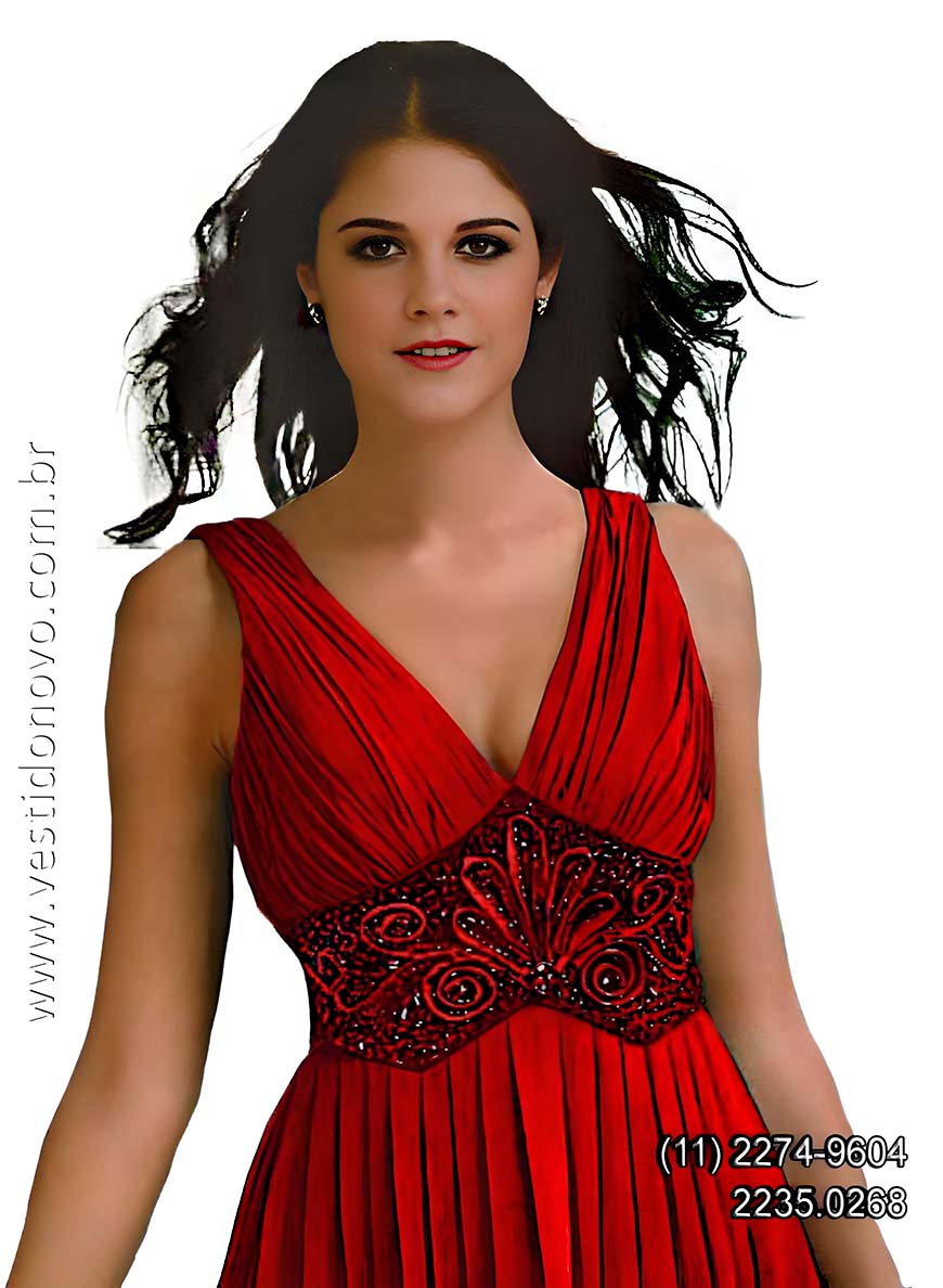 Vestido de festa vermelho, formatura, mãe da noiva, estilo grego em São Paulo