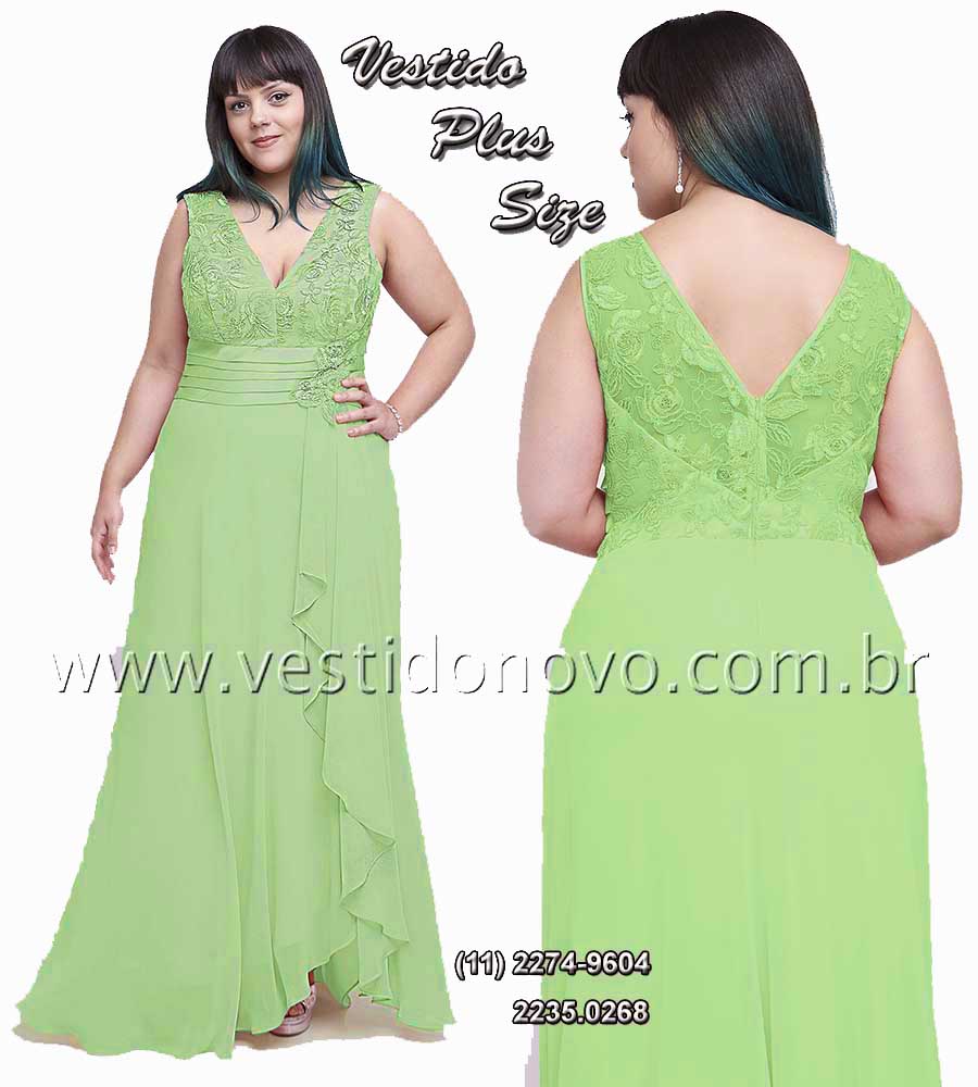 vestido para mãe de noiva plus size