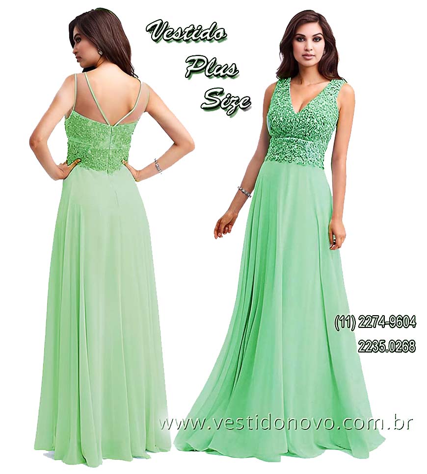 vestido de festa, verde claro, aqua, tamanho grande, plus size, me da noiva, madrinha, So Paulo