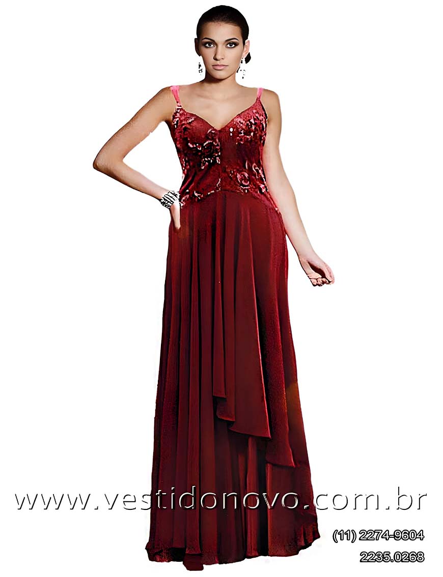 vestido mae da noiva com bordado no busto em So Paulo