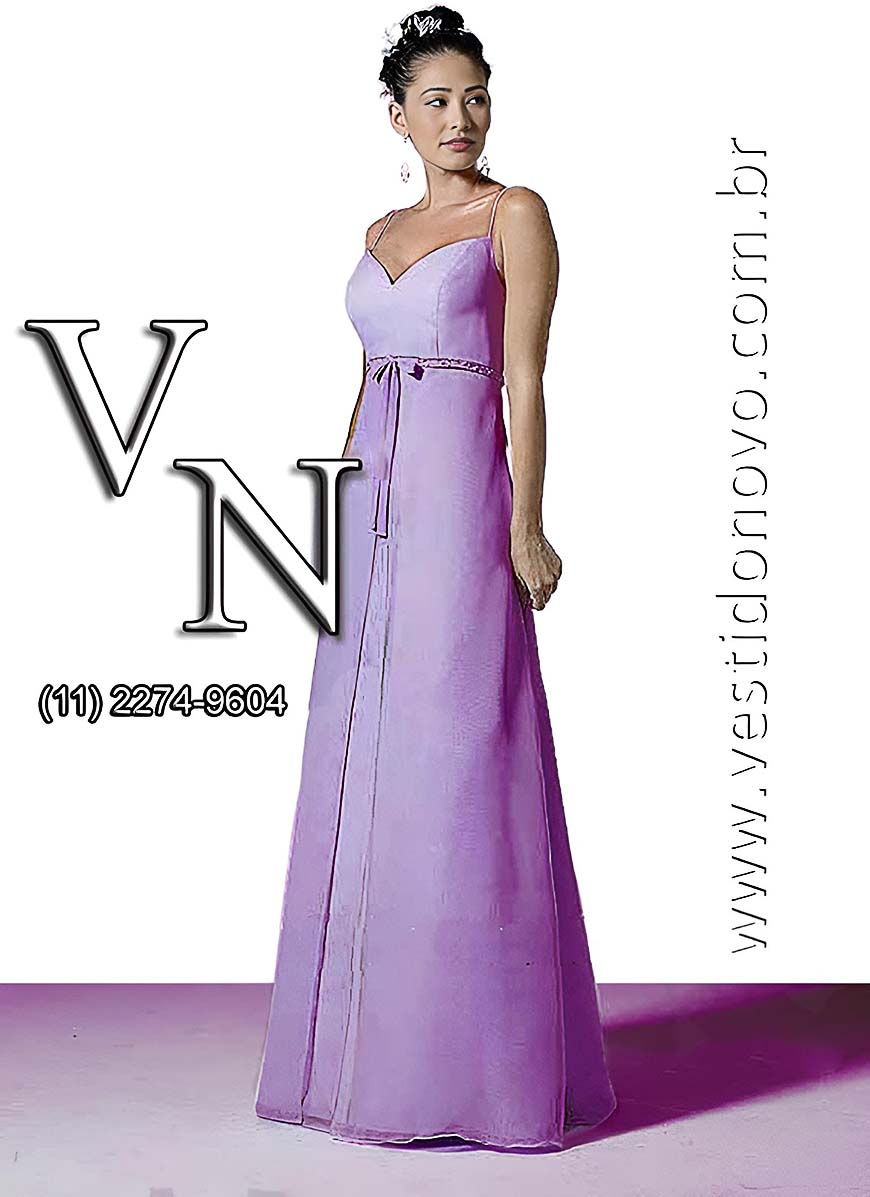 Vestido madrinha de casamento na cor pastel, lilasl claro,