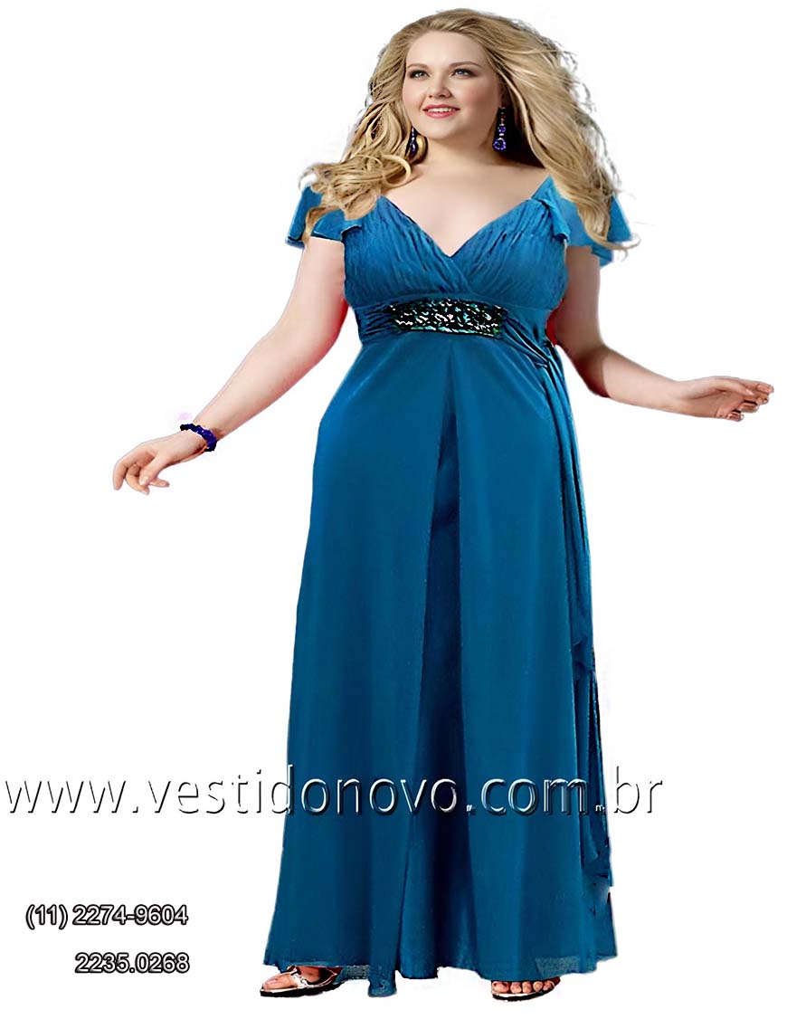 vestido azul com manga me da noiva importado, zona sul So Paulo