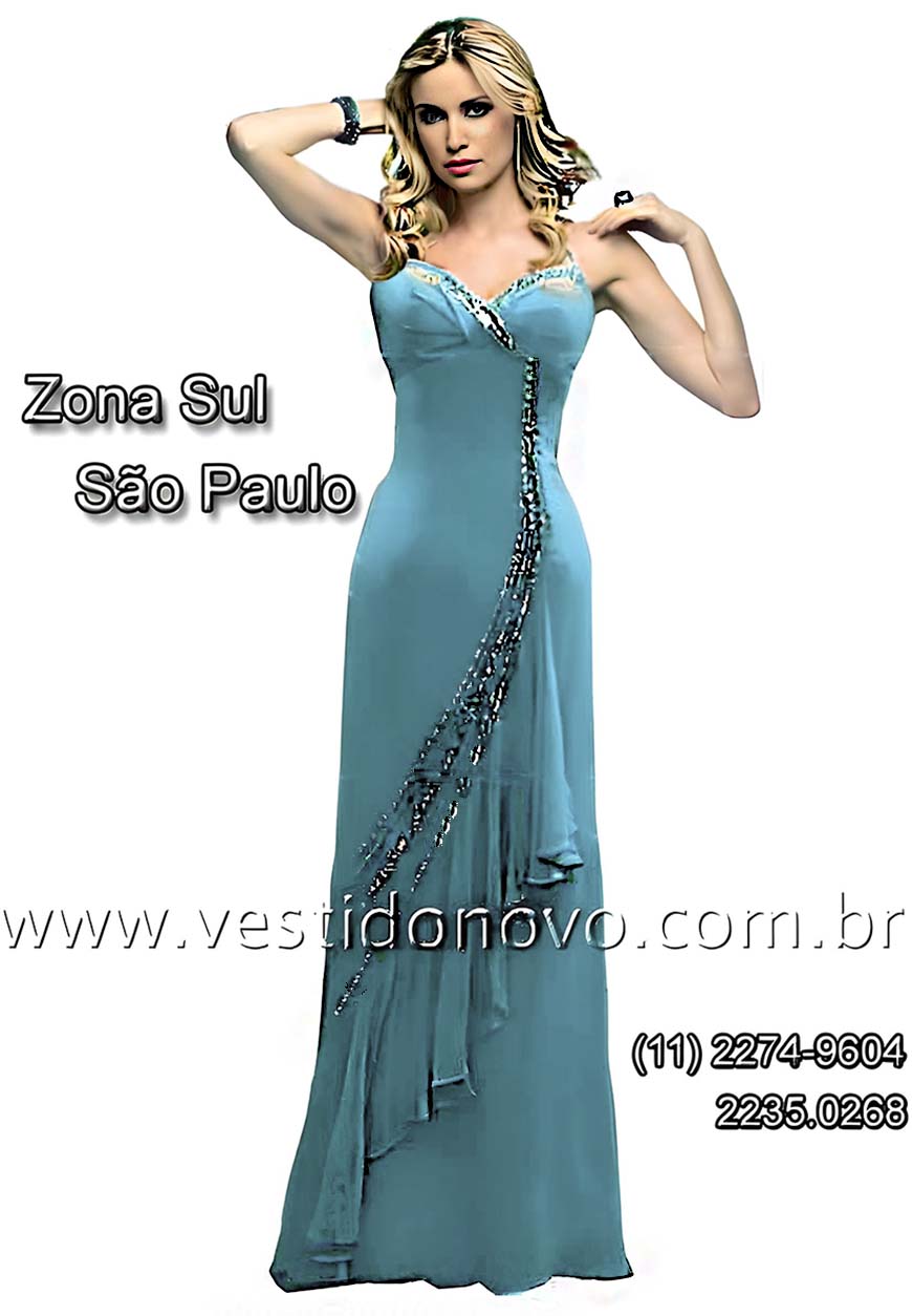 vestido azul pastel madrinha de casamento em So Paulo
